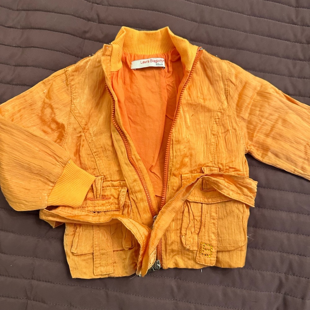 Laura Biagiotti Dolls girl Orange Jacket